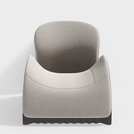 Sleek Flowing Sofa 3D model