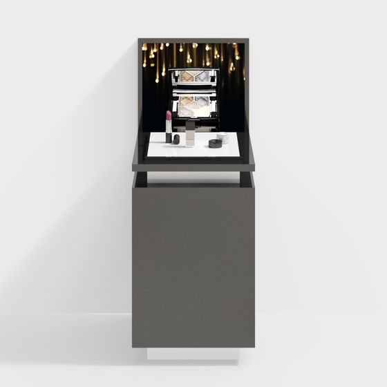 Stylish Display Cabinet 3D model for Modern Aesthetics
