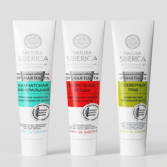 Natura Siberica Toothpaste Tubes 3D model