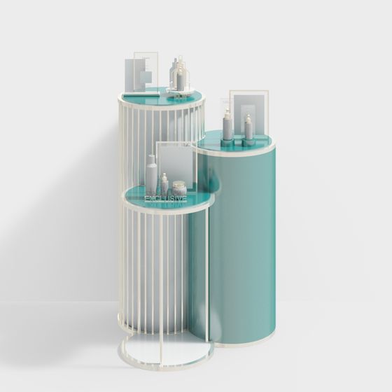 Elegant Low-Poly Display Stand 3D model