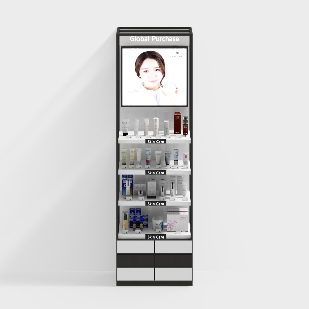 Elegant Cosmetics Display Cabinet 3D model