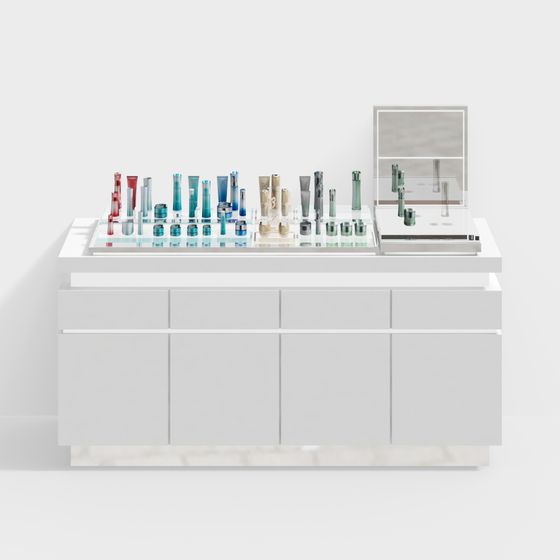 Stylish Fashion Display Cabinet 3D model