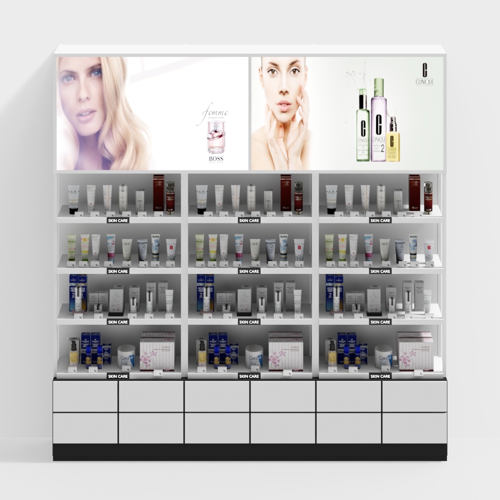 Cosmetic store display cabinet