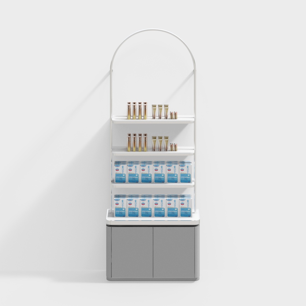 Présentoir de magasin de cosmétiques