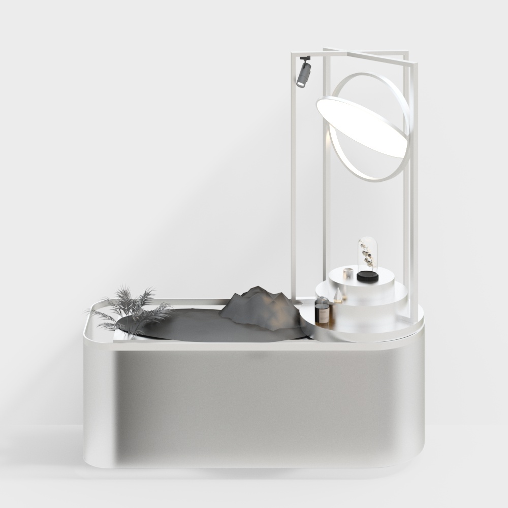 Minimalist Low-Poly 3D Model for Modern Interiors