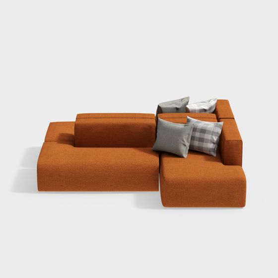 Modular Living Room Sofa 3D model