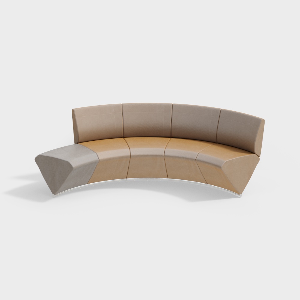 Office special-shaped multi-person sofa