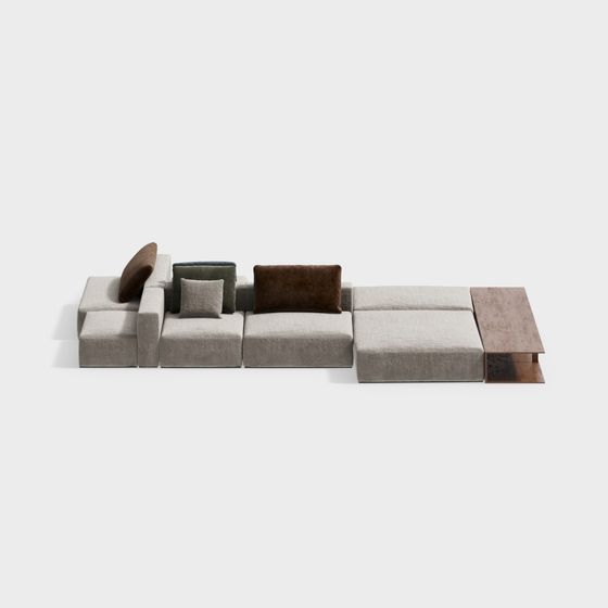 Modular Sofa 3D model for Contemporary Homes