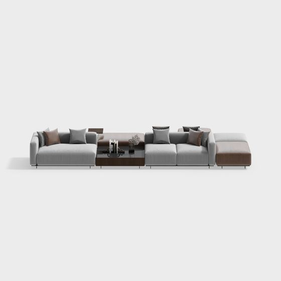 Stylish 3D Sofa Model for Modern Home Design