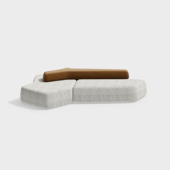 Modular Sofa 3D model for Contemporary Interiors