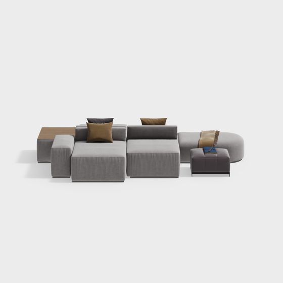Modular Sofa 3D model for Modern Home Design