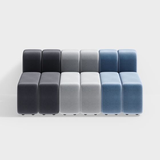 Modular Sofa 3D model for Modern Spaces