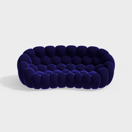 Geometric Low-Poly Sofa 3D model