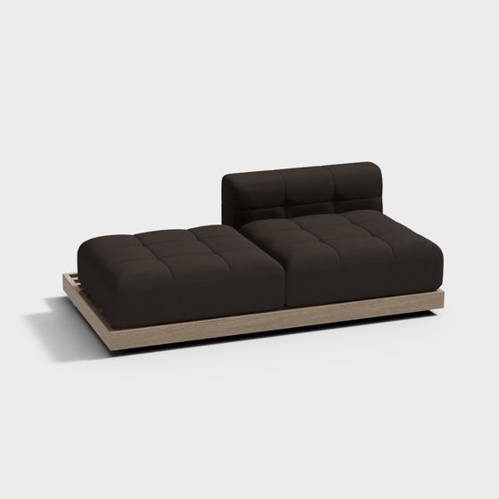 City Sofa 3D model - Modern Low-Poly Design