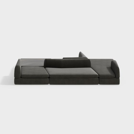 Urban Comfort 3D model Sofa for Modern Interiors
