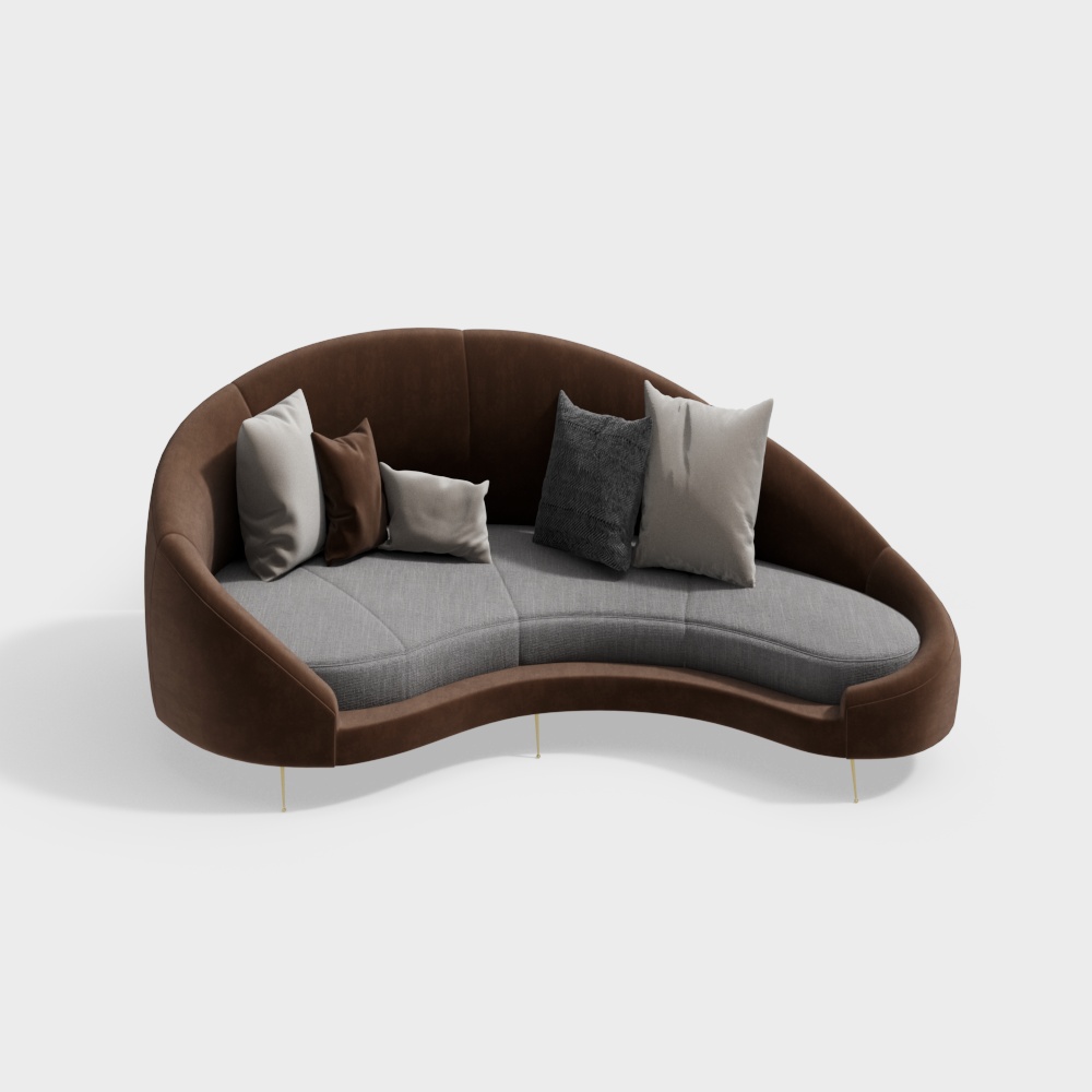 Special-shaped multi-person sofa