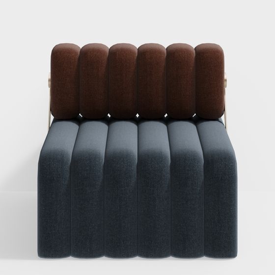 Stylish Low-Poly Sofa 3D model for Modern Interiors