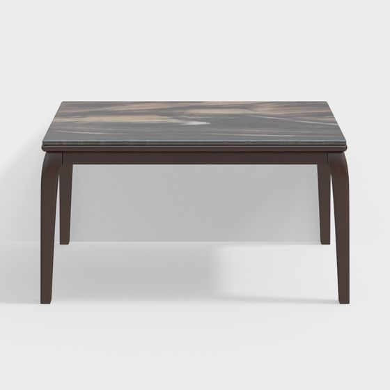 Elegant Low-Polygon Coffee Table 3D model
