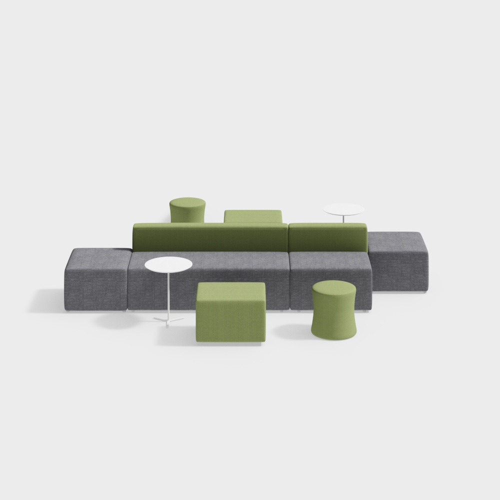 Special shape modular sofa