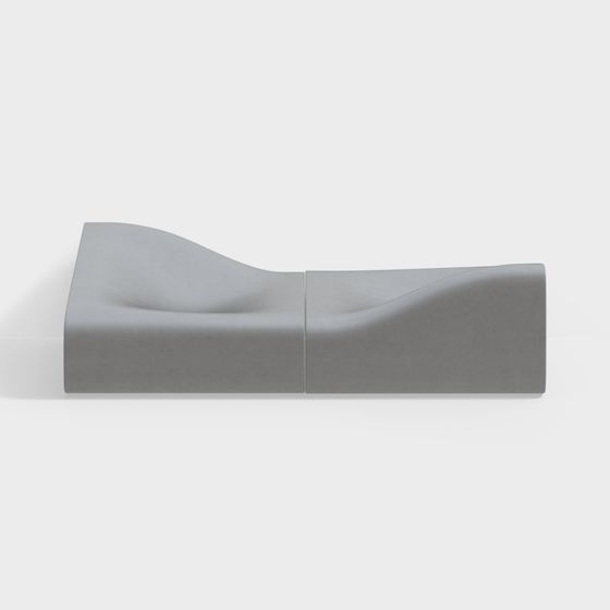 Streamlined Sofa 3D model