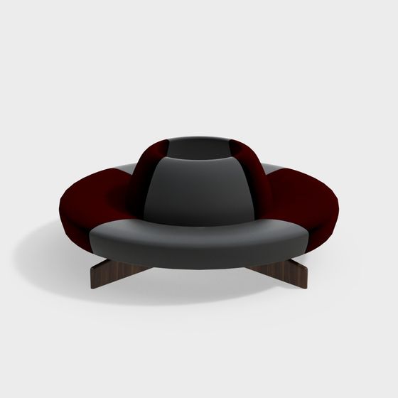 Low Poly Modern 3D Sofa Model