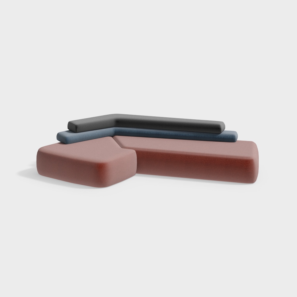 Multi-person sofa in public area