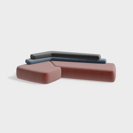 Contemporary Low-Poly 3D Model for Modern Spaces