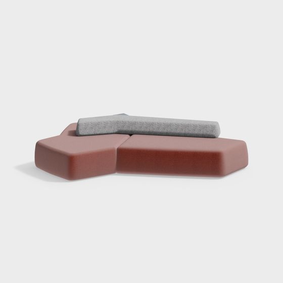 Urban Modular Bench 3D model