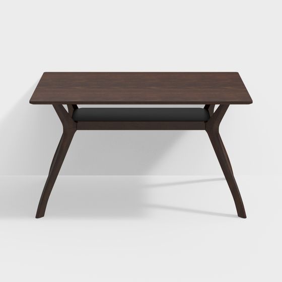 Stylish Mid-Century Modern Desk 3D model