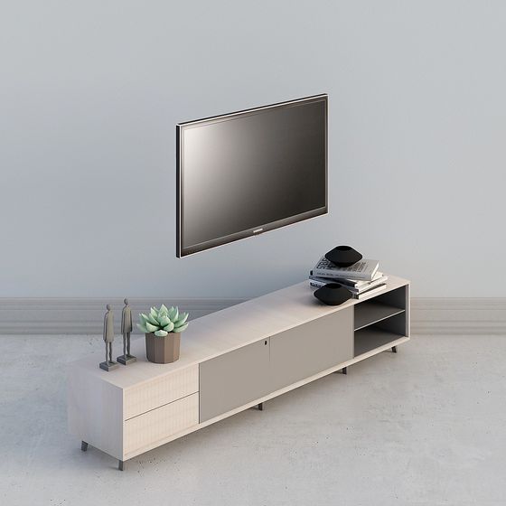 Gray Meja TV 3D Model