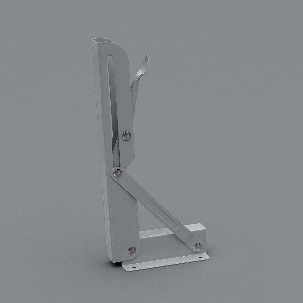 Sleek Metal Support 3D Model for Modern Interiors