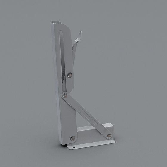 Sleek Metal Support 3D Model for Modern Interiors
