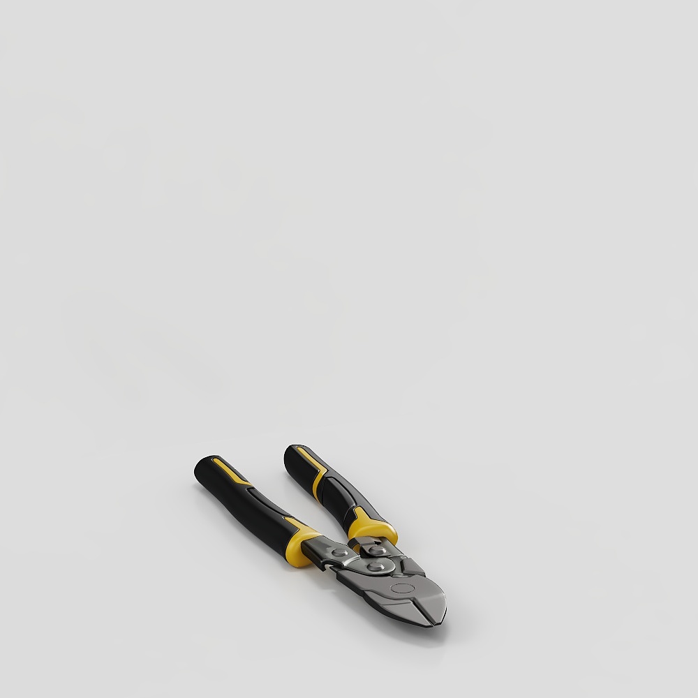 Industrial Aesthetic Scissors 3D Model - Scissor Hero
