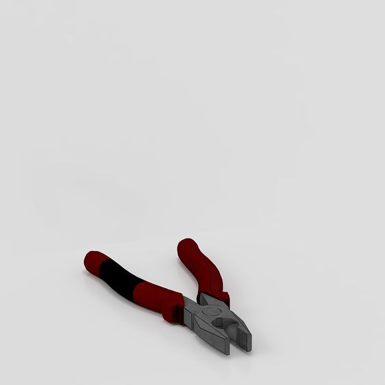 Stylish Low-Poly Pliers 3D Model for Creative Projects