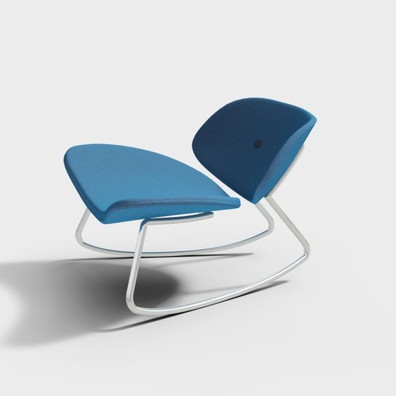 Streamlined Rocking Chair 3D model