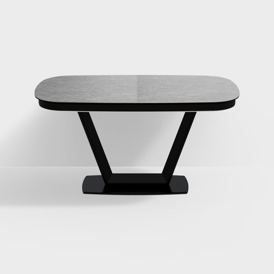 Elegant Minimalist 3D Dining Table Model