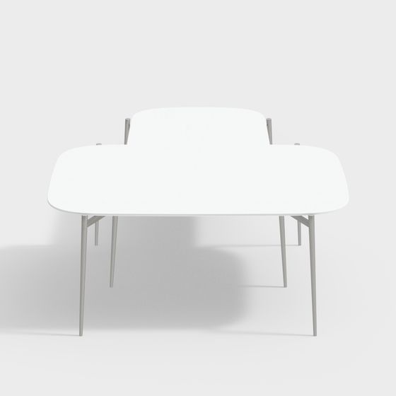 Streamlined Conference Table 3D model