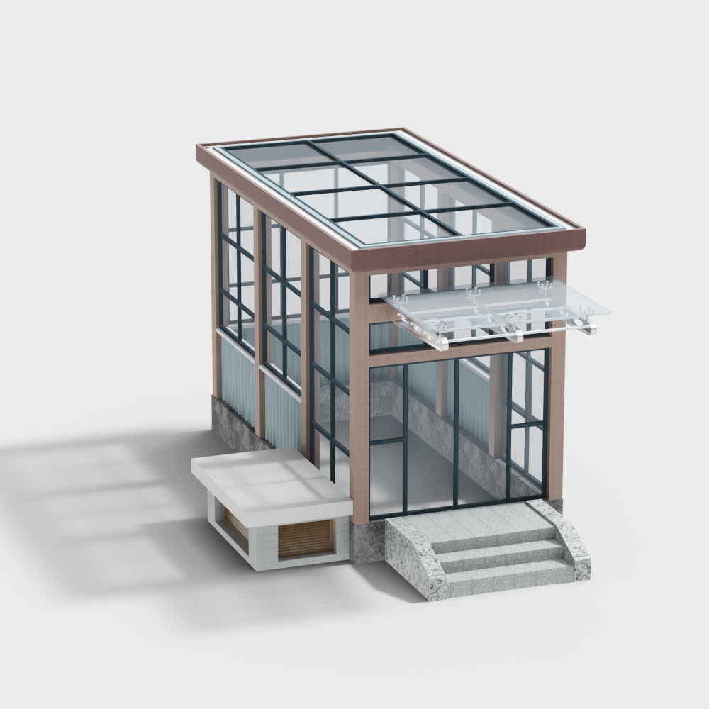 Chinese style subway station in office area