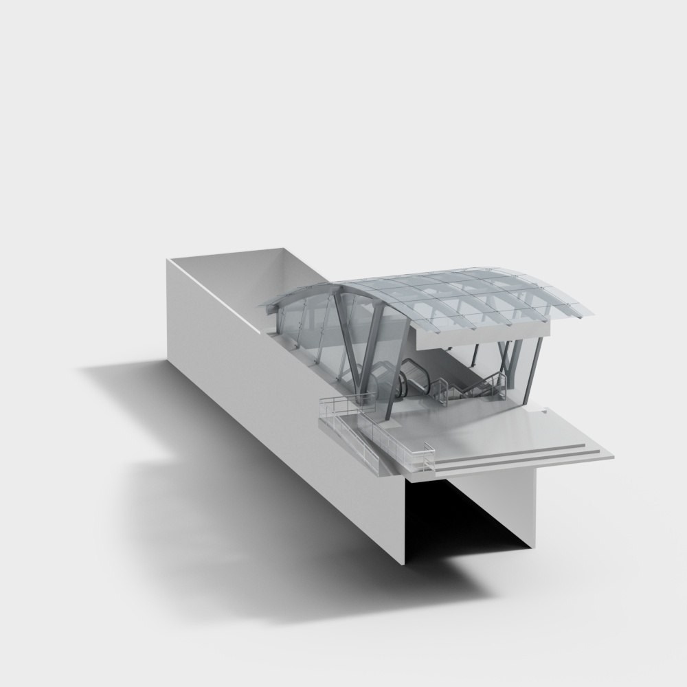 사무실 지역의 옛날 지하철 역