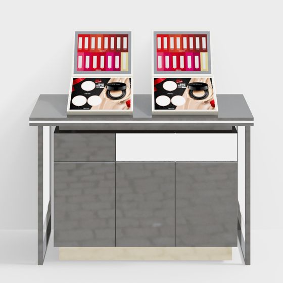 Stylish Makeup Vanity 3D model with Unique Design