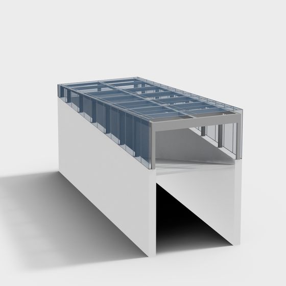 Futuristic Urban Skyline Tower 3D model for Creative Projects