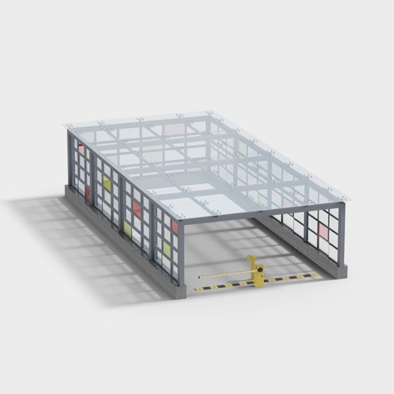 Industrial Warehouse 3D model for Creative Projects