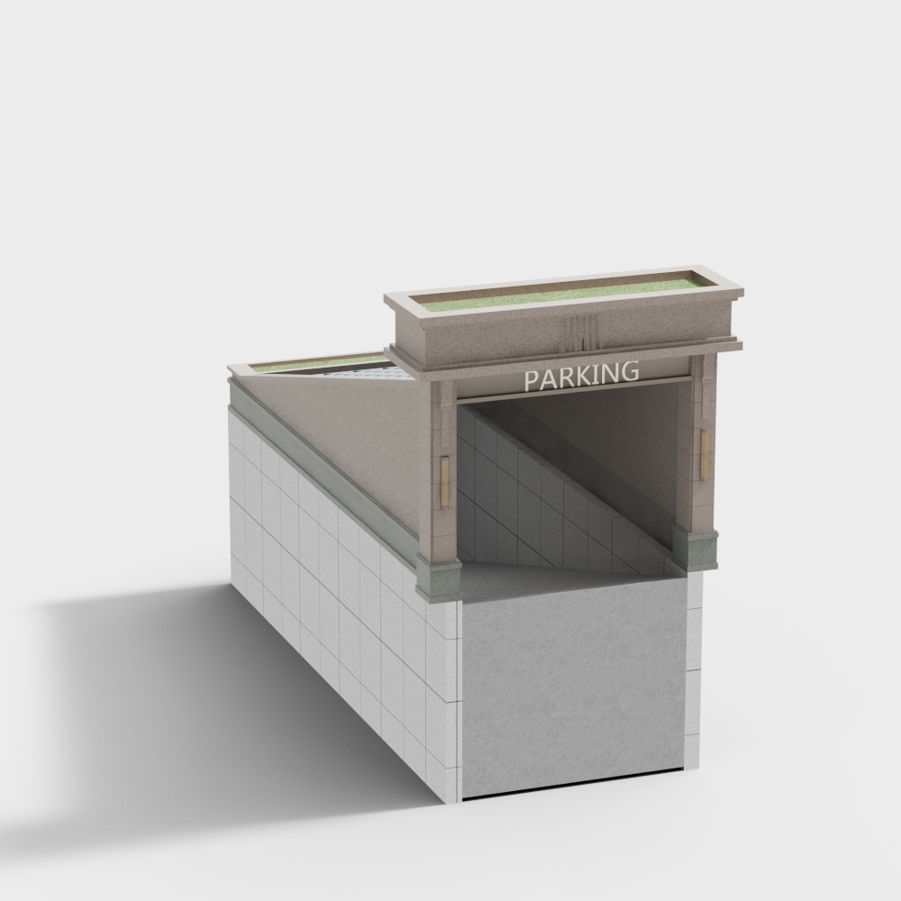 Chinese style underground passage in the scenic area