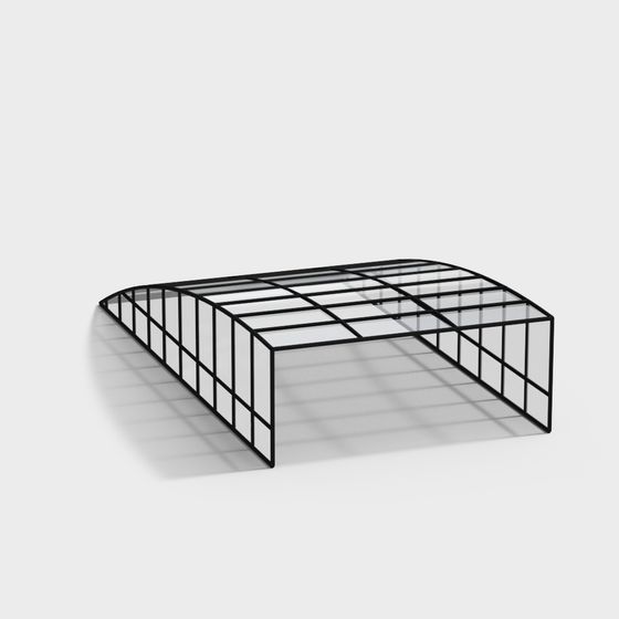 Modern Greenhouse Frame 3D model