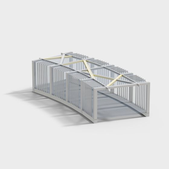 Futuristic Low-Poly High-Detail 3D Model