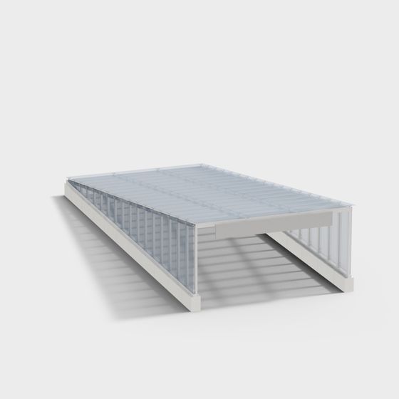 Futuristic Wing Low-Poly 3D model