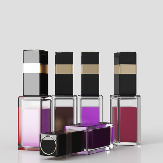 Stylish 3D Model of Bottled Cosmetics