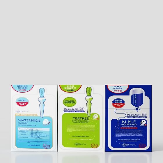 Vibrant Face Mask Set 3D model for Skincare