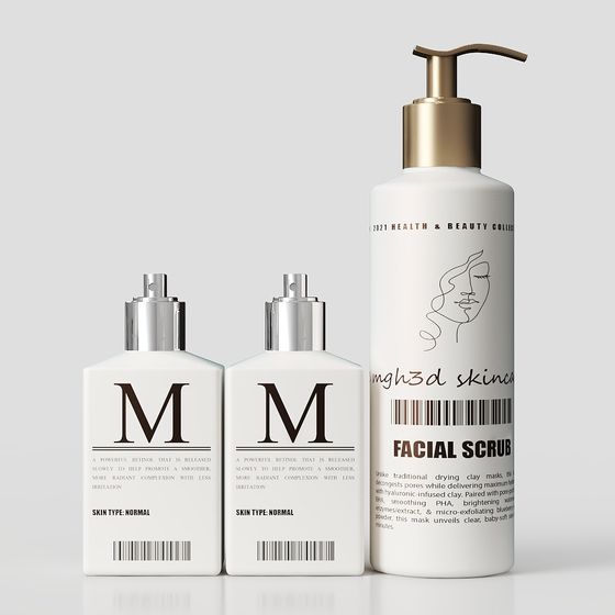 Elegant Cosmetic Bottle 3D Model Design