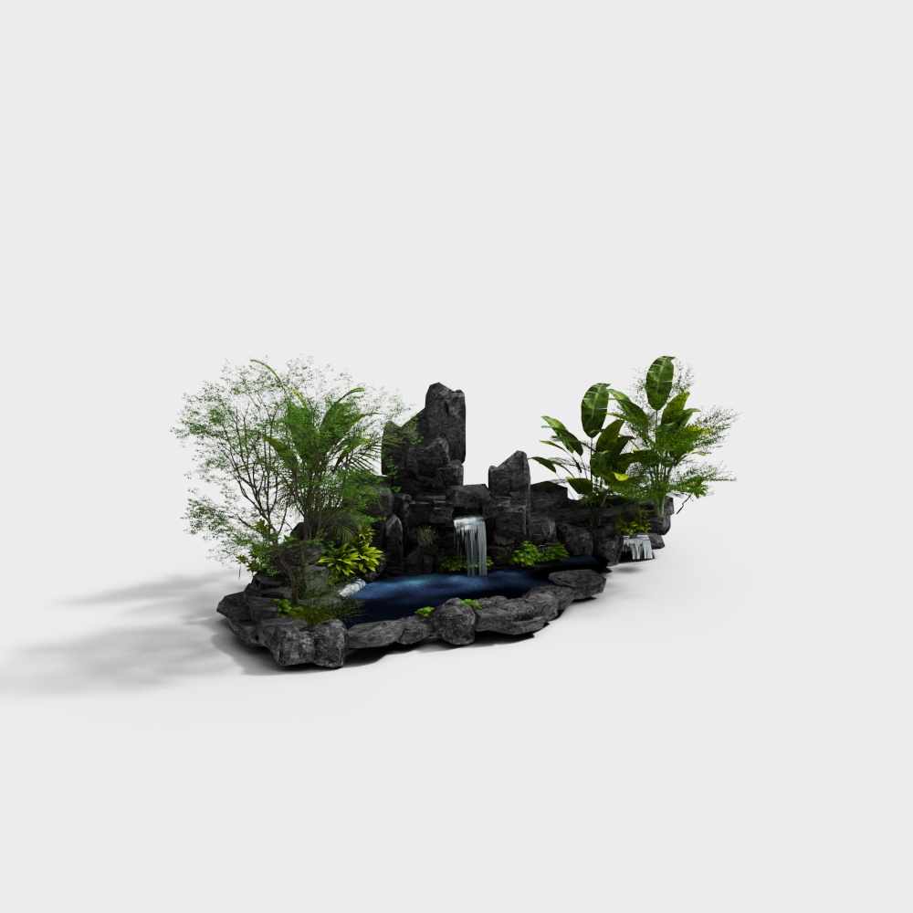 Landscape sketch pool